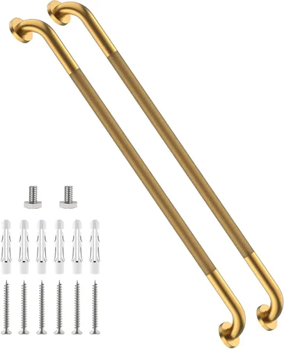 Miniatura 57 de Barra de agarre antideslizante para ducha de 24 pulgadas, acabado blanco frotado con aceite, diámetro de 1.25", Barra de agarre para baño Munzong
