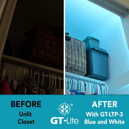 Miniatura 9 de GT-Lite Tira de luces LED de 800 lúmenes, cinta blanca y de color de 16 pies, cortada y conectada