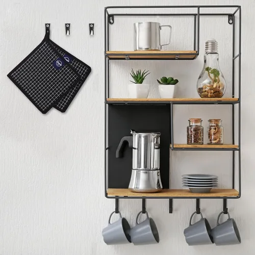 Miniatura 7 de Encasa Homes - Agarraderas para horno y microondas de 8 pulgadas (juego de 2 piezas) para cocina, cocinar y hornear, resistentes al calor, gruesas