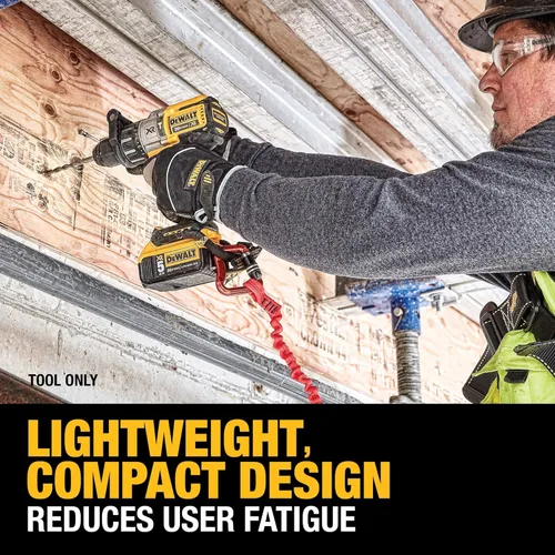 Miniatura 6 de DEWALT Taladro de martillo inalámbrico MAX XR de 20 V, sin escobillas, resistente de 1/2 pulgada, 3 velocidades, solo herramienta (DCD996B)