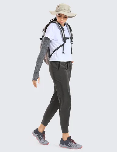 Miniatura 3 de CRZ YOGA Pantalones deportivos de cintura alta con bolsillos para mujer, de 27.5 pulgadas, ligeros, para entrenamiento, viajes, uso casual, al aire