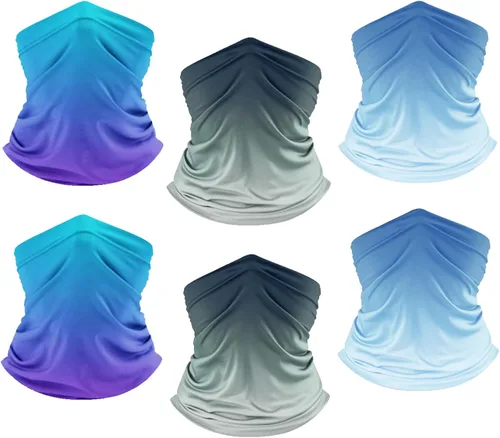 Miniatura 8 de UPF 50+ Sun Protection UV Cooling Neck Gaiter Face Mask Gradient Color Scarf Breathable Bandana for Men & Women