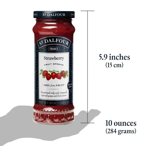 Miniatura 7 de St. Dalfour Untable de fruta de fresa – 10 oz – 100% de fruta, sin ingredientes artificiales, sin OMG, sin azúcar de caña, todo natural, fabricado