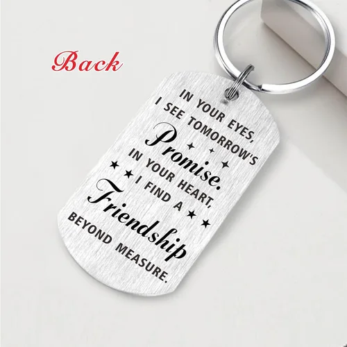 Miniatura 3 de Llavero inspirador para mi hijo, regalos para hijo de mamá papá, siempre recuerda que eres más valiente de lo que crees, Llavero hijo
