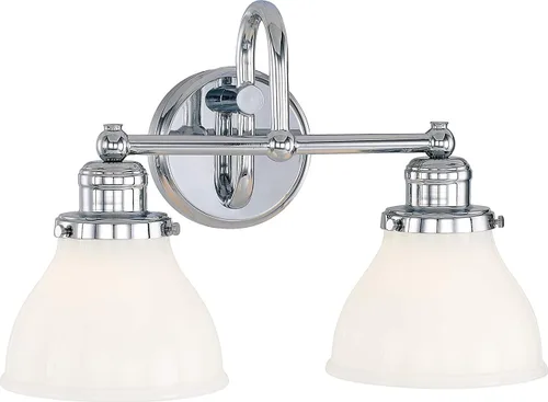 Miniatura 45 de Capital Lighting 621111PN-426 - Lámpara de pared de cristal transparente de mediados de siglo, 1 luz de 100 vatios, 10 pulgadas de alto x 6 pulgadas