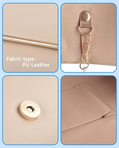 Miniatura 5 de TINDTOP Bolsos de mano para mujer, de piel sintética, formales, de noche, de hombro, fiesta, boda, cóctel, baile de graduación
