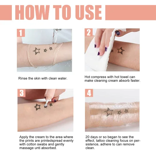 Miniatura 5 de Crema de eliminación de tatuajes que funciona rápido, crema permanente para eliminar tatuajes, cremas de borrado de pigmentos de la piel, tatuajes