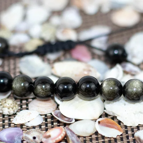 Miniatura 3 de DAZCOLO Pulsera de gemas hecha a mano con piedras preciosas de macramé ajustable de 0.315 in, cuentas redondas, cristales de cuarzo