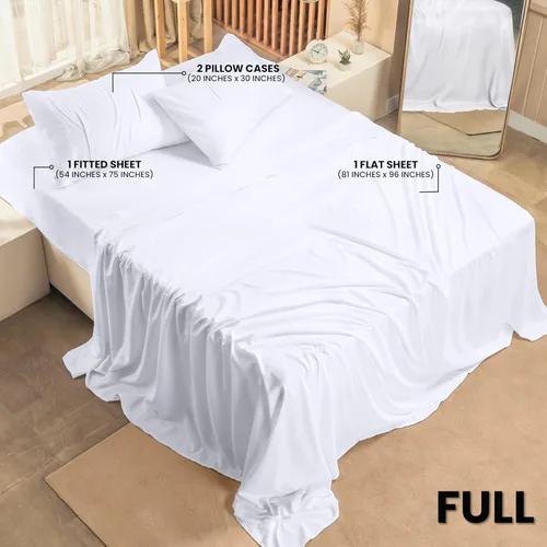 Miniatura 293 de Utopia Bedding Juego de sábanas Queen – Sábanas de 4 piezas para cama tamaño Queen, microfibra suave y transpirable, incluye 1 sábana bajera, 1 Gris