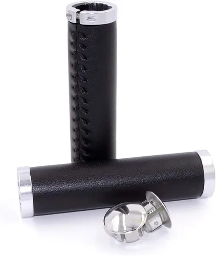 Miniatura 3 de UPANBIKE Empuñaduras de cuero de 7/8 pulgadas con doble bloqueo en agarre ajuste 0.874 in manillar para bicicleta de montaña bicicleta de carretera