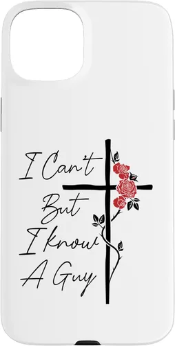 Miniatura 9 de I Can't But I Know A Guy Jesus Cross Flowers Case for iPhone 17