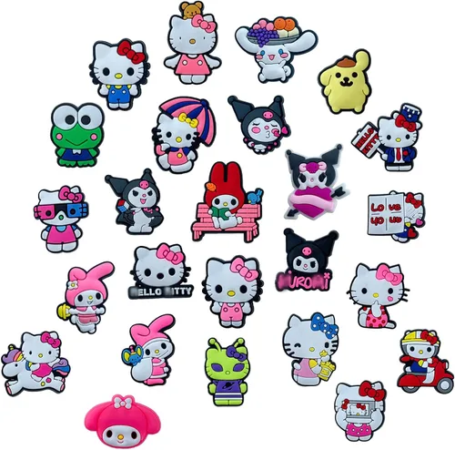 Miniatura 2 de hitioCC 100 Pack Randow Cute Cartoon Anime Shoe Charms Charma for Boys Girls, Cool Charms Bulk Pins for Kids, Toddler Charms Accessories for Shoe