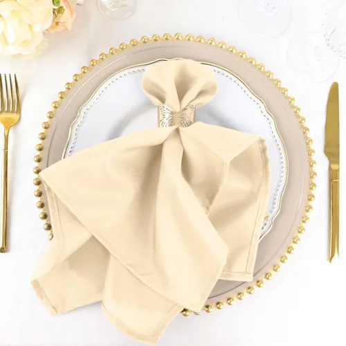Miniatura 37 de Efavormart - Juego de 5 servilletas de tela de 20 x 20 pulgadas, servilletas de cena naranjas sin costuras, servilletas de mesa de lino lavables