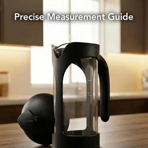 Miniatura 8 de OVENTE Cafetera de prensa francesa de 12 onzas con vidrio de borosilicato resistente al calor y sistema de filtración de acero inoxidable de 4