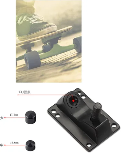 Miniatura 6 de RLECS Pivot Cups 6 en 1 - Patineta Longboard de repuesto para camioneta, accesorios para patineta, camión, repuesto de goma (4 x M + 2 x L Size)