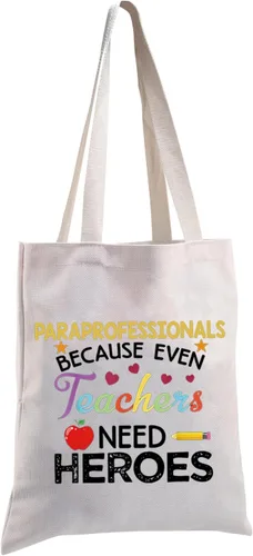 Miniatura 8 de MBMSO Bolsa de maquillaje paraprofesional porque incluso TCH necesita héroes regalos de agradecimiento paraprofesional regalos de paraeducador