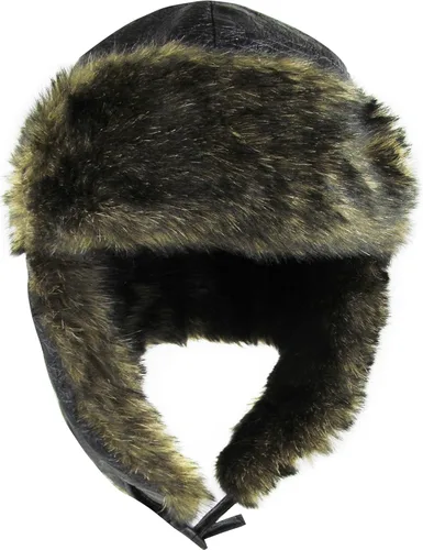 Miniatura 2 de Mezcla de lana de aviador cazador de soldado con orejeras Ushanka Esquimal, bombardero ruso, cálido, invierno frío