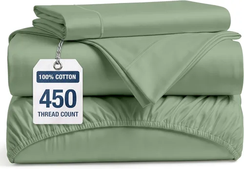 Miniatura 35 de LANE LINEN - Sábanas tamaño Split King para cama ajustable, 450 hilos, 100% algodón, 2 sábanas bajeras individuales XL, con bolsillo profundo