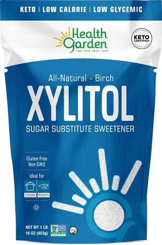 Miniatura 13 de Health Garden Edulcorante de xilitol de abedul, 50 paquetes – Sustituto de azúcar de xilitol 100% derivado de abedul para hornear y café, reemplazo