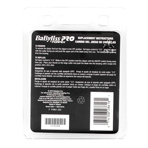 Miniatura 4 de BaBylissPRO Barberology FX901 DLC - Cuchilla de repuesto microdentada de oro y titanio