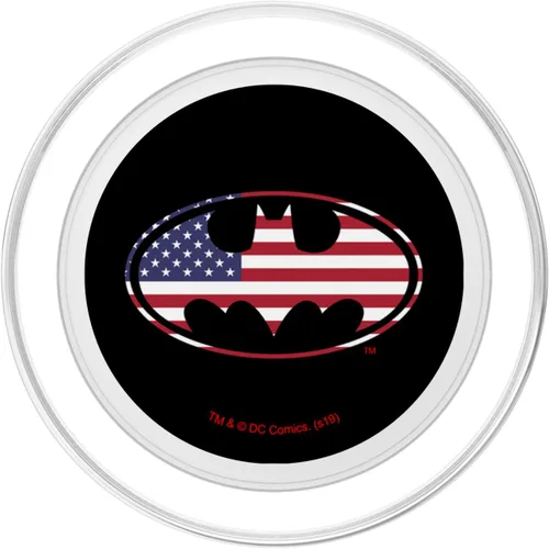 Miniatura 2 de PopSockets MagSafe PopGrip con logotipo de la bandera estadounidense de Batman USA para iPhone