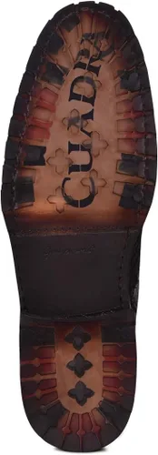Miniatura 6 de Cuadra Bota minera para hombre en piel auténtica pirarucu y piel bovina con cordones y cremallera