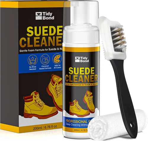Kit limpiador de gamuza – Limpiador de zapatos premium para zapatos, botas, bolsos, bolsos y muebles de gamuza y nobuck – Fórmula segura, no tóxica