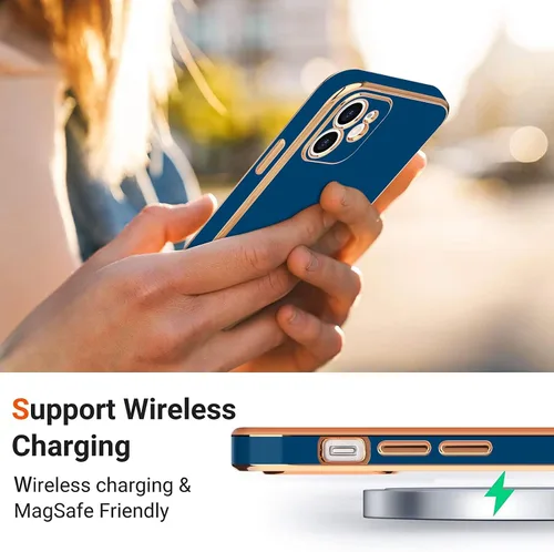 Miniatura 6 de Teageo Funda compatible con iPhone 11 para mujeres y niñas, lindo diseño de corazón de amor, lujoso brillante plateado, cubierta trasera suave, Azul