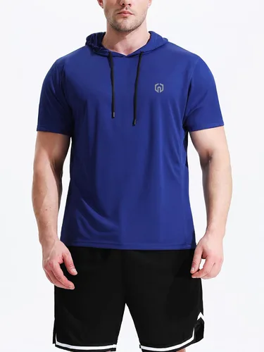 Miniatura 6 de NELEUS Dry Fit - Camiseta deportiva sin mangas para correr con capucha