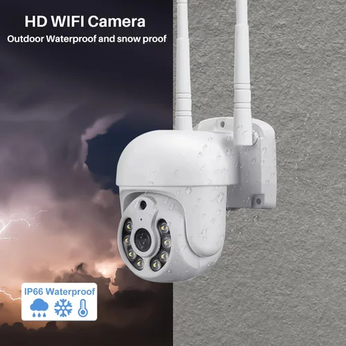 Miniatura 2 de Cámara de seguridad inalámbrica de 3 MP para exteriores, PTZ WiFi, 2.4G/5G, seguimiento automático, visión nocturna a color, detección