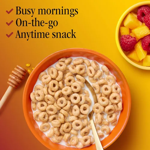 Miniatura 7 de Cereales para desayuno con avena Cheerios Honey Nut, sin gluten, 18.8 onzas