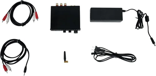 Miniatura 5 de Rockville BLUAMP 21 Negro 2.1 Canales Bluetooth 5.1 Clase D Amplificador Receptor de Audio para el Hogar, 2x40W+70W RMS, Fuente de Alimentación 24V
