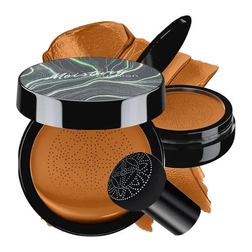 Mushroom Head Air Cushion CC Cream - Base de maquillaje facial BB Cream para piel madura, corrector hidratante que ilumina el tono de piel uniforme