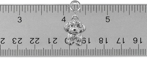 Miniatura 4 de Regalos Havaneses para mujer, dije de plata de ley Havanese para pulsera con dijes, hecho a mano en los Estados Unidos