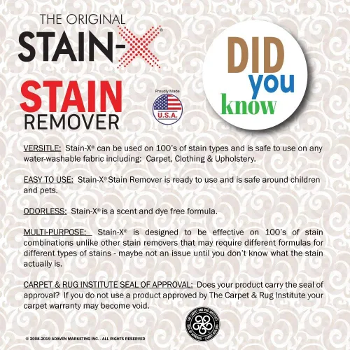 Miniatura 4 de STAIN-X Quitamanchas - Quitamanchas multiusos para alfombras, tapicería y ropa, 24 onzas