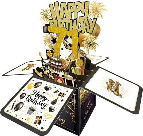 Miniatura 186 de Tarjeta de cumpleaños número 1 de Joycard, decoraciones de cumpleaños número 1 para niñas y niños, para ella o él, tarjetas 3D de feliz cumpleaños