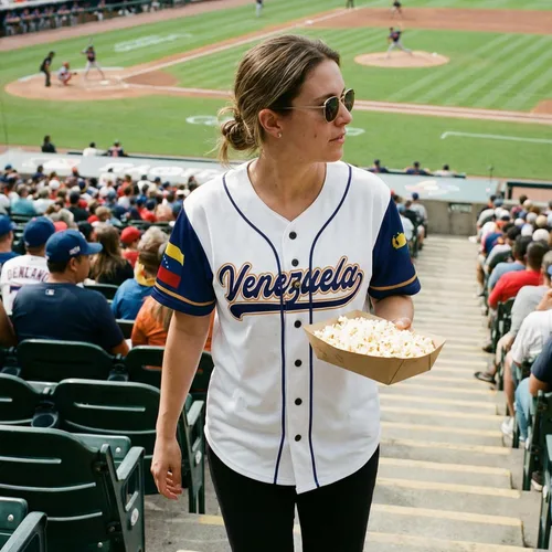 Miniatura 3 de Camiseta de béisbol personalizada de Venezuela - Camisetas deportivas personalizadas del orgullo Veneka con número de nombre, camisas de Beisbol