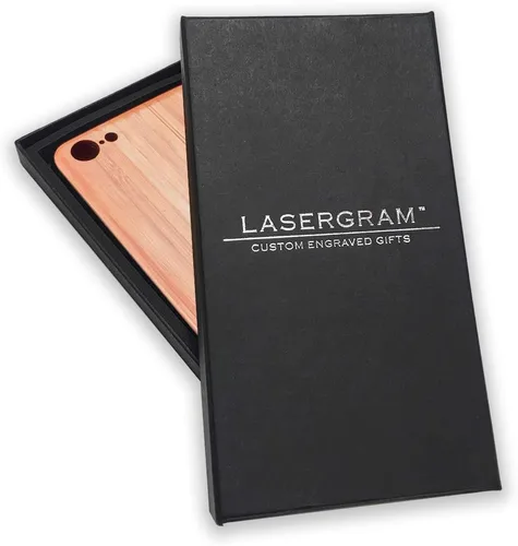 Miniatura 4 de LaserGram Funda compatible con iPhone 7 y iPhone 8, Saint Jude, grabado personalizado incluido (bambú)