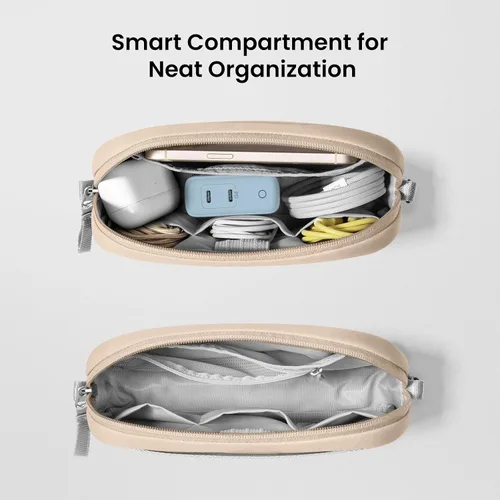 Miniatura 2 de tomtoc Organizador de Electrónicos Estuche de Viaje, Bolsa de Viaje Resistente al Agua Organizador de Cables para Artículos Esenciales, Bolsa