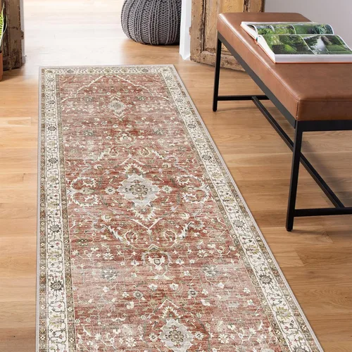 Miniatura 68 de Alfombras de área de 5 x 8 pies para dormitorio, alfombra lavable de 5 x 8, alfombra vintage grande, antideslizante, alfombra bohemia para sala
