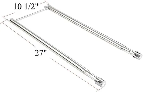 Miniatura 5 de GasSaf Barra saborizadora de 21.5 pulgadas y tubo de quemador de 27 pulgadas de repuesto para Weber Spirit E-210, S-200, S-210, E-210NG, Genesis