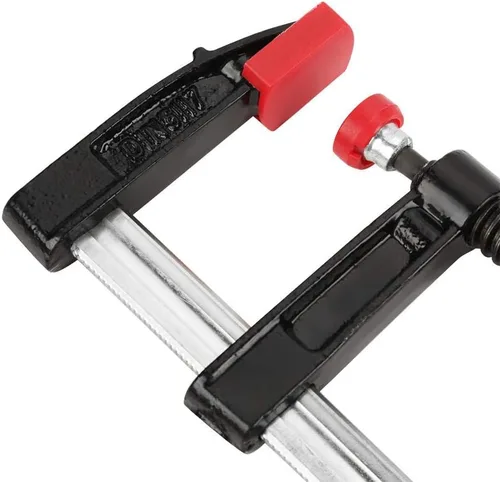 Miniatura 7 de Abrazaderas F resistentes – Juego de clips de barra de carpintería, kit de herramientas ajustables de bricolaje de 4 piezas, para deslizamiento