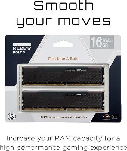 Miniatura 5 de KLEVV Bolt X DDR4 16GB (2x8GB) 3200MHz CL16 1.35V Memoria RAM de escritorio para juegos SK Hynix Chip XMP 2.0 Ready (KD48GU880-32A160U)
