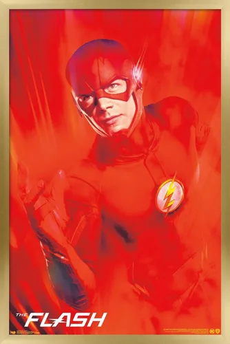 Miniatura 14 de Trends International DC Comics TV - The Flash - Póster de pared de arte clave, 14.725 x 22.375 pulgadas, versión enmarcada de madera de granero