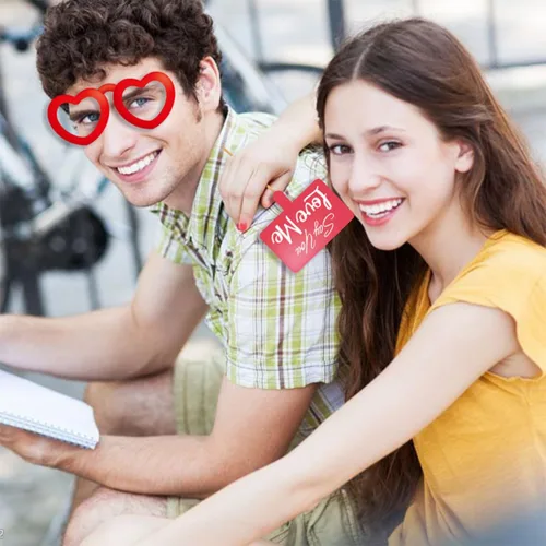 Miniatura 5 de Accesorios para cabina de fotos del día de San Valentín, accesorios para sesión de fotos para sesión de fotos, máscaras divertidas, gafas