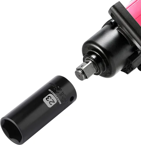 Miniatura 7 de MIXPOWER Juego de llaves de impacto profundo de 1/2 pulgada – 23 mm, métricas, CR-V, profundas, 1/2" Dr. Juego de llaves de 6 puntas