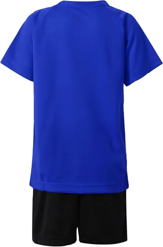 Miniatura 4 de Fldy Conjunto de camisetas y pantalones cortos de fútbol para niños, de secado rápido, uniforme de entrenamiento de equipo deportivo, manga corta