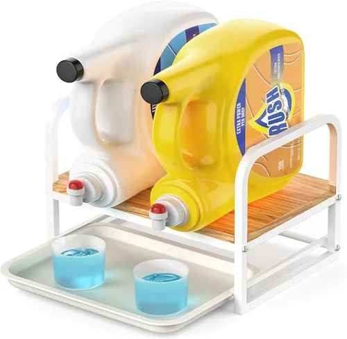 Miniatura 11 de Soporte para Detergente de Ropa Líquido, Soporte para Detergente de Ropa, Soporte para Detergente Líquido con Bandeja para Goteo