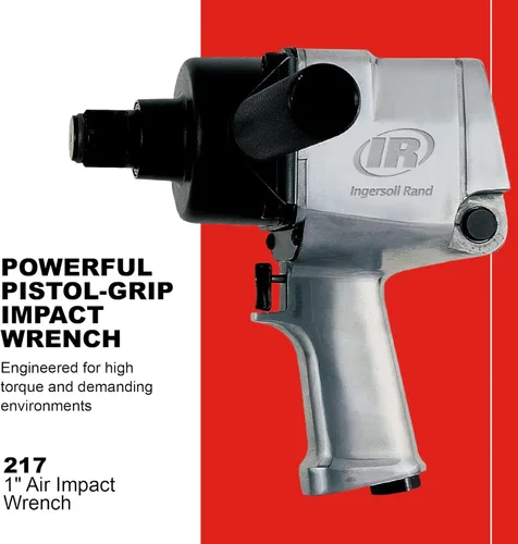 Miniatura 2 de Ingersoll Rand Llave de impacto neumática 271 de 1 pulgada, par máximo de 1100 pies-libras, súper resistente, empuñadura de pistola