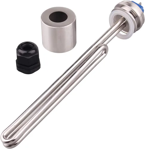Miniatura 7 de DERNORD Calentador de agua de inmersión de acero inoxidable con elemento calefactor plegable de 1.5 pulgadas (OD50.0.197 in) (120V 1500W)